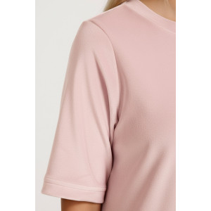 Туника женская "Пандора-4" велюр стрейч (последний размер) пудровый 48