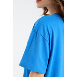 Туника женская "Лакса" кулирка (последний размер) василек 44,52