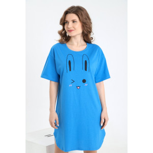 Туника женская "Лакса" кулирка (последний размер) василек 44,52