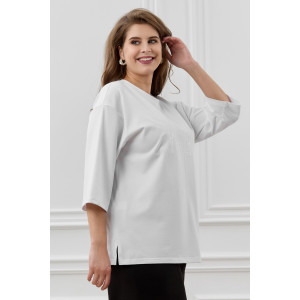 Футболка женская "Майна-1" кулирка с лайкрой (последний размер) белый 62