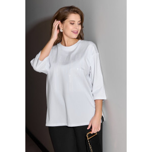 Футболка женская "Майна-1" кулирка с лайкрой (последний размер) белый 62