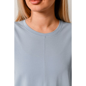 Футболка женская "Гретта-2" кулирка с лайкрой (последний размер) светло-голубой 50,54