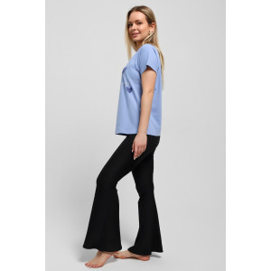 Футболка женская "Чиа-3" кулирка (последний размер) голубой 48