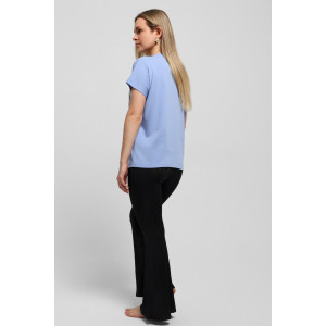 Футболка женская "Чиа-3" кулирка (последний размер) голубой 48