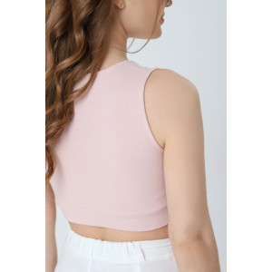 Майка-топ женская "Спайс" рибана (последний размер) пудровый 50