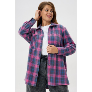 Рубашка женская "Мускат-1" флис (последний размер) серый 60