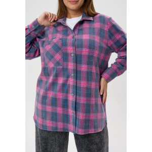 Рубашка женская "Мускат-1" флис (последний размер) серый 60