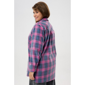 Рубашка женская "Мускат-1" флис (последний размер) серый 60