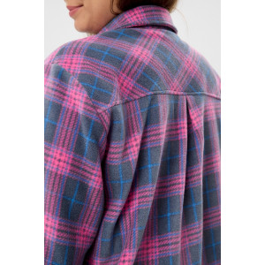 Рубашка женская "Мускат-1" флис (последний размер) серый 60