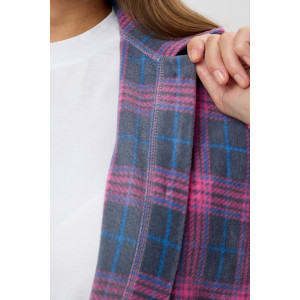 Рубашка женская "Мускат-1" флис (последний размер) серый 60