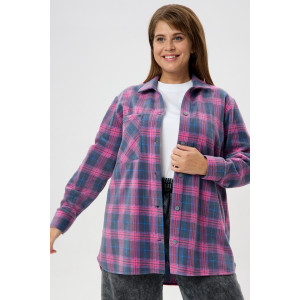 Рубашка женская "Мускат-1" флис (последний размер) серый 60