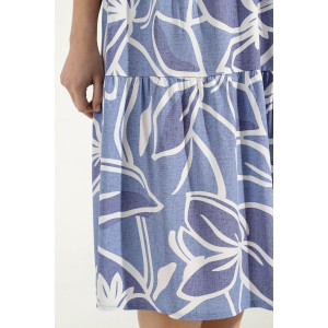 Платье женское "Упоение-1" штапель (последний размер) синий 54