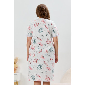 Сорочка женская "Узор-1" кулирка (последний размер) сухая роза 52