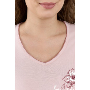 Пижама женская "Айрис-2" кулирка (последний размер) пудровый 52