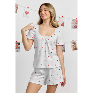 Пижама женская "Верса-3" кашкорсе (последний размер) белый 42