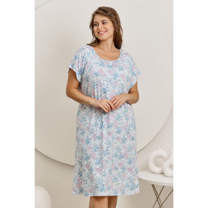 Сорочка женская "Юстина" вискоза (последний размер) голубой 58