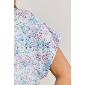 Сорочка женская "Юстина" вискоза (последний размер) голубой 58