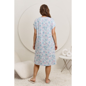 Сорочка женская "Юстина" вискоза (последний размер) голубой 58