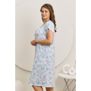 Сорочка женская "Юстина" вискоза (последний размер) голубой 58