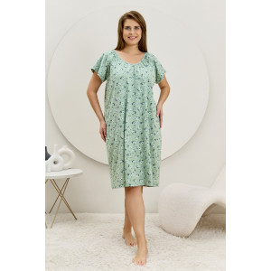 Сорочка женская "Эла" кулирка (последний размер) зеленый 58