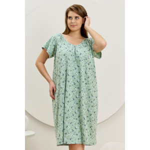 Сорочка женская "Эла" кулирка (последний размер) зеленый 58