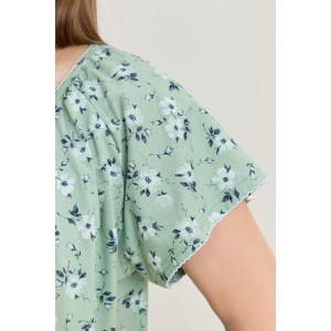 Сорочка женская "Эла" кулирка (последний размер) зеленый 58