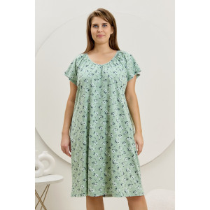 Сорочка женская "Эла" кулирка (последний размер) зеленый 58