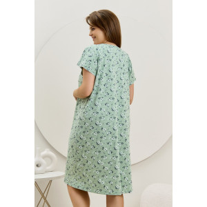 Сорочка женская "Эла" кулирка (последний размер) зеленый 58