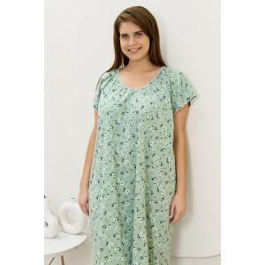 Сорочка женская "Эла" кулирка (последний размер) зеленый 58