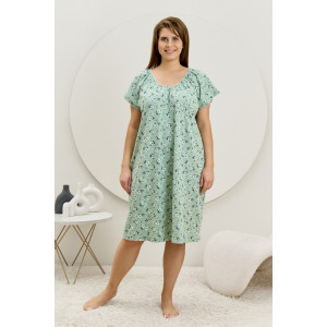 Сорочка женская "Эла" кулирка (последний размер) зеленый 58