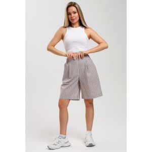 Шорты женские "Летний день-3" плательная ткань (последний размер) бежевый 46,48,52