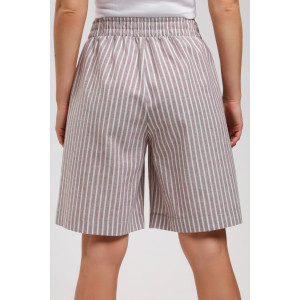 Шорты женские "Летний день-3" плательная ткань (последний размер) бежевый 46,48,52