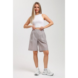 Шорты женские "Летний день-3" плательная ткань (последний размер) бежевый 46,48,52