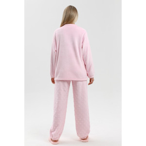 Костюм двойка женский "Ультиматум" велсофт (последний размер) розовый 46