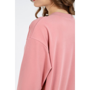 Костюм двойка женский "Фортуна" сайкл-флис (последний размер) сухая роза 44,50,54