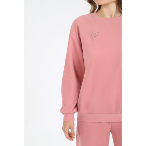 Костюм двойка женский "Фортуна" сайкл-флис (последний размер) сухая роза 44,50,54