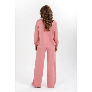 Костюм двойка женский "Фортуна" сайкл-флис (последний размер) сухая роза 44,50,54