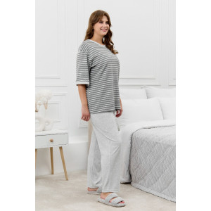 Костюм двойка женский "Краски" махра (последний размер) серый 54,56,58