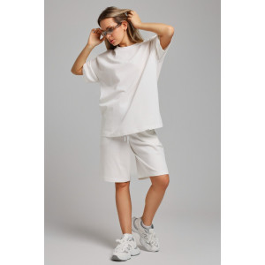 Костюм двойка женский "Азарт-3" кулирка (последний размер) молочный 50