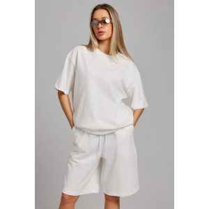 Костюм двойка женский "Азарт-3" кулирка (последний размер) молочный 50