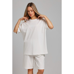 Костюм двойка женский "Азарт-3" кулирка (последний размер) молочный 50