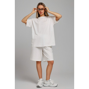 Костюм двойка женский "Азарт-3" кулирка (последний размер) молочный 50