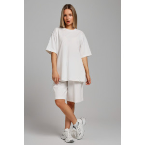 Костюм двойка женский "Азарт-3" кулирка (последний размер) молочный 50