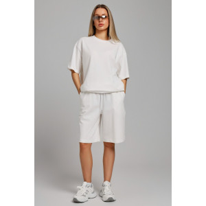 Костюм двойка женский "Азарт-3" кулирка (последний размер) молочный 50