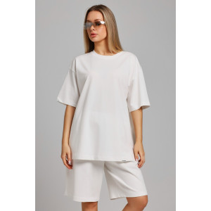 Костюм двойка женский "Азарт-3" кулирка (последний размер) молочный 50