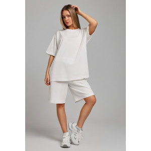 Костюм двойка женский "Азарт-3" кулирка (последний размер) молочный 50