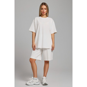 Костюм двойка женский "Азарт-3" кулирка (последний размер) молочный 50