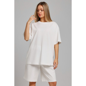 Костюм двойка женский "Азарт-3" кулирка (последний размер) молочный 50