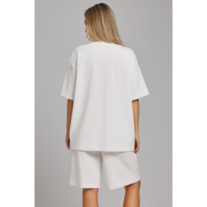 Костюм двойка женский "Азарт-3" кулирка (последний размер) молочный 50