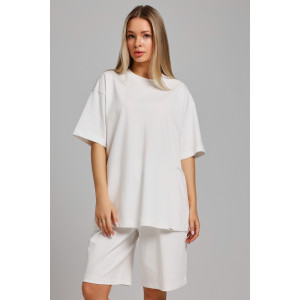 Костюм двойка женский "Азарт-3" кулирка (последний размер) молочный 50